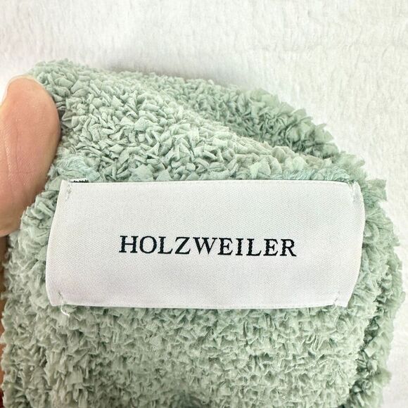 Holzweiler Sund Knit Sweater Size XS Light Teal Oversized Mock Neck Boxy - Picture 6 of 7